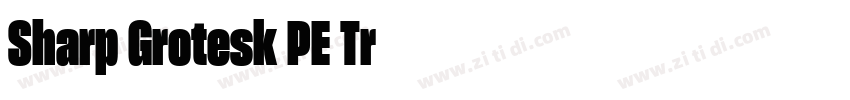 Sharp Grotesk PE Tr字体转换
